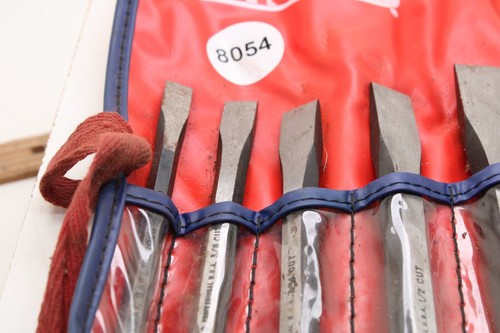 Proto Professional 86A 7 5/16" -7/8" Piezas Cincel Frío Set Rollo Bolsa EE. UU. - Imagen 2 de 10