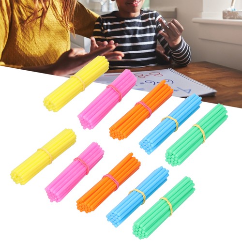 100 Stk. Bunte Rechenstäbchen aus Kunststoff Mathematik Lernspielzeug DE - Bild 21 von 24