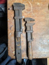 Vintage Monkey Wrench L.Coes Made in USA Pat 1895 18" & Unknown 12"