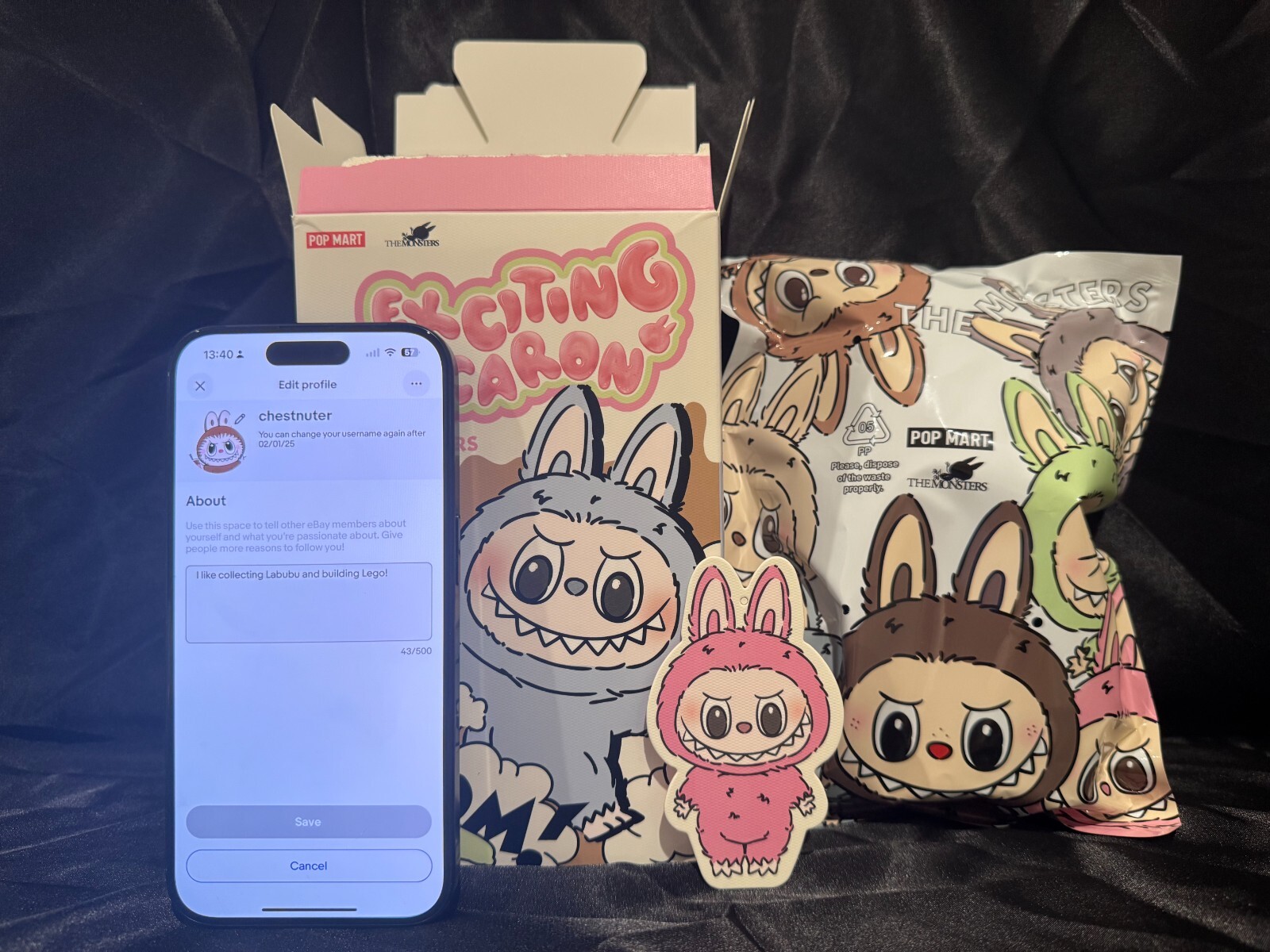 Authentic) LABUBU – THE MONSTERS – Exciting Macaron – Lychee