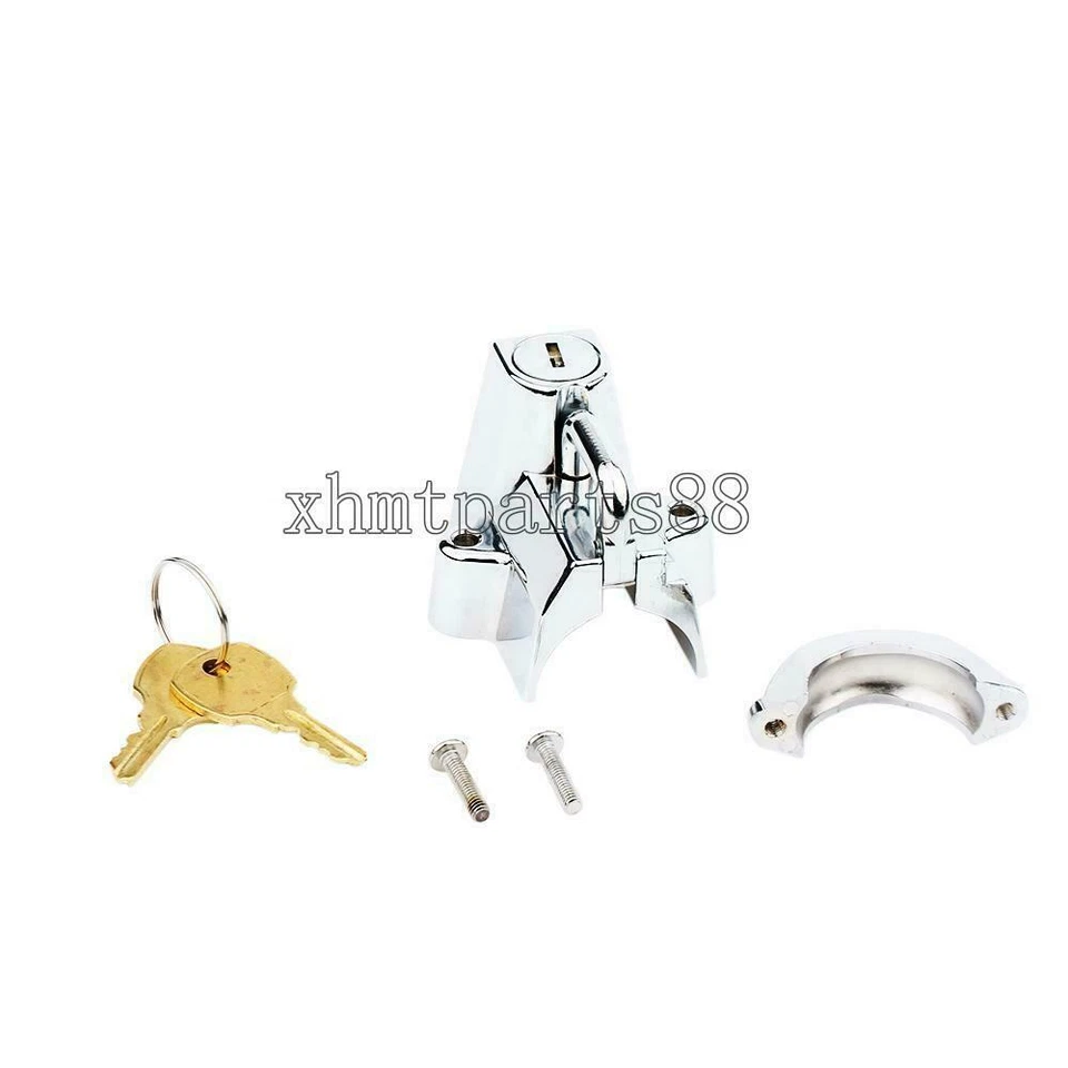 Bloqueo de casco de motocicleta cromado apto para Honda VTX1300 C R T S VTX1800 T F N C Foto 3 de 4