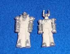 Vintage Hard Rubber Pencil Topper Spaceman Robot Alien New Old Stock Lot of 2
