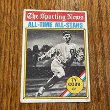 1976 Topps Baseball card #346 Ty Cobb VG No Creases