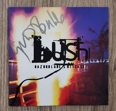 Gavin Rossdale Signed Bush - Razorblade Suitcase CD Booklet Lead
