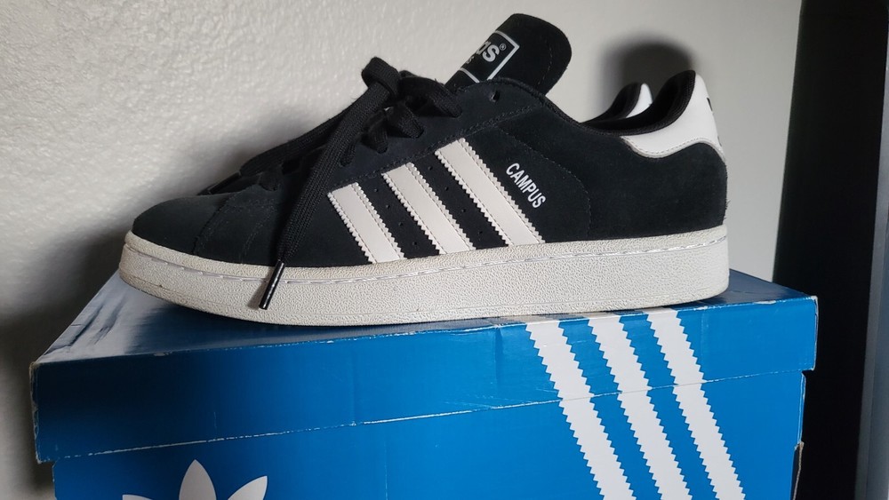 Size 9 Mens - adidas Campus Black - D70181