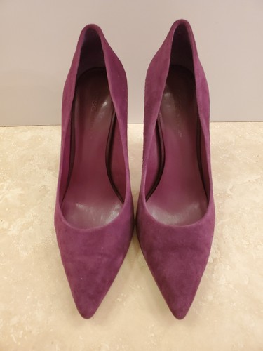 BCBG Purple Plum Suede High Heel Pump 9 1/2 M - Picture 4 of 8