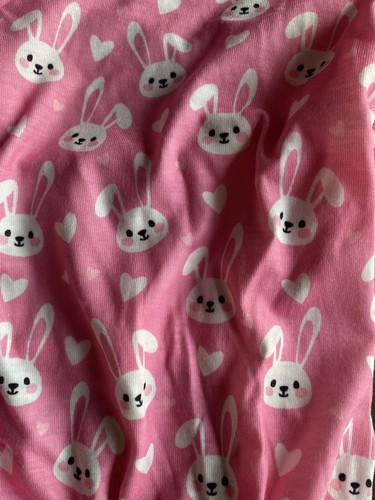PET SPIRIT PINK "BUNNY FACES" EASTER Pajamas Puppy/Dog SMALL - Picture 2 of 3