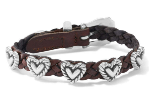 Brighton Roped Heart Braid Bandit Bracelet     Brown    TAGS     $52 - Picture 1 of 6