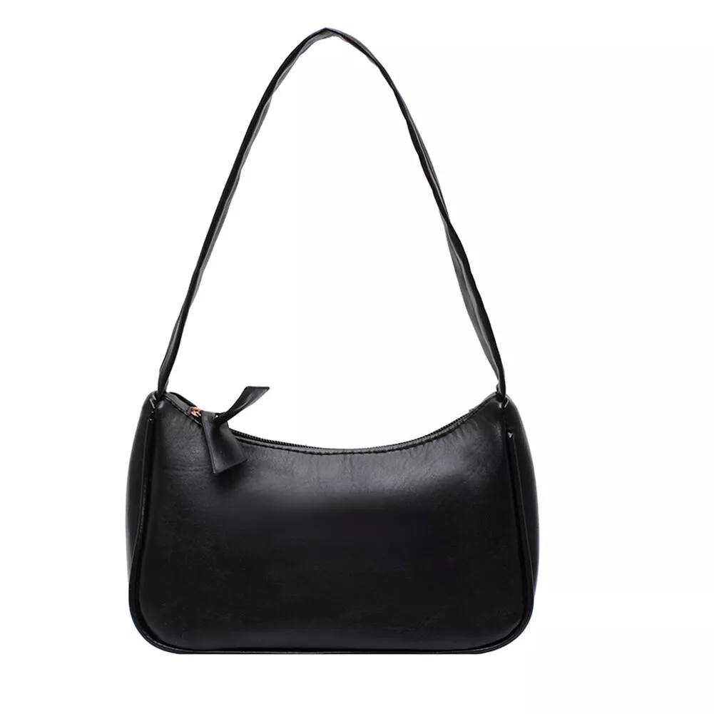 Simple black deals shoulder bag