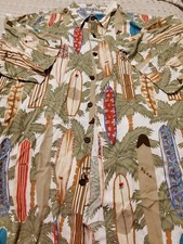 Vintage Reyn Spooner Hawaiian Aloha Men's Shirt Sz L short sleeves Made in USA