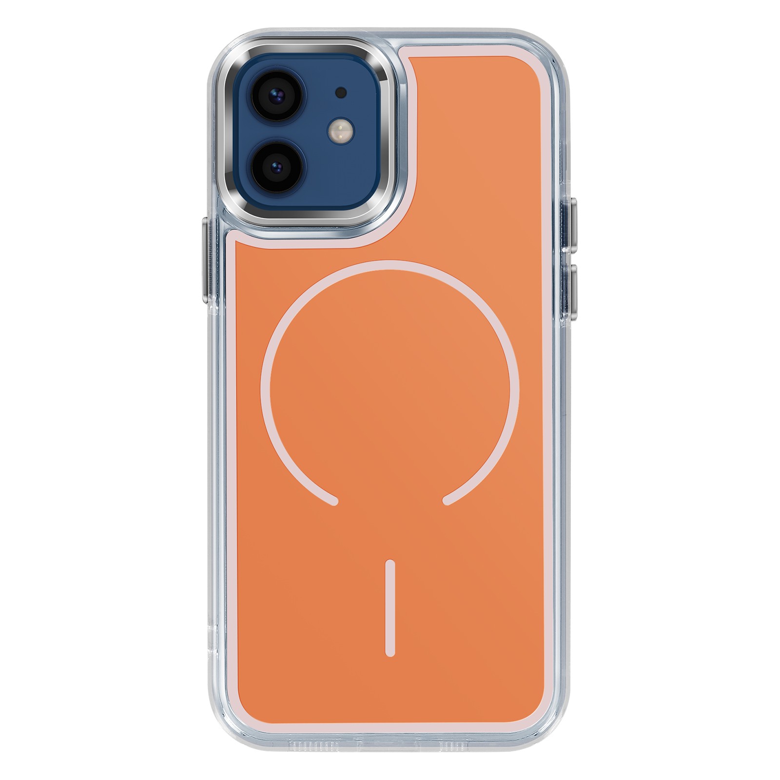 Coque hybride iPhone 12 et 12 Pro Avizar orange antichoc
