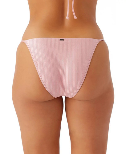 O'Neill X7347 Juniors' Mizi Metallic Rib Redondo Bikini Bottoms, Rose, S - Picture 2 of 3