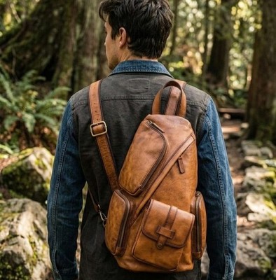 Genuine Leather Passenger Bag | Vintage Travel Duffel Bag | Leather Weekender Ca