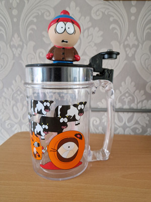 VINTAGE SOUTH PARK Talking Tankard OMG THEY KILLED KENNY Retro 1990s Collectable