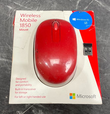 Microsoft USB Wireless Mobile Mouse 1850 red U7Z-00031             NEW OPEN BOX