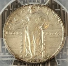 1924-S Standing Liberty quarter, PCGS AU detail