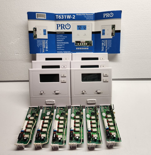Lot of (6) USED Pro1 T631W-2 Wireless Non-Programmable Thermostat PTAC units
