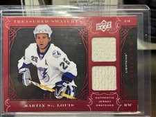 2009-10 Upper Deck  Artifacts Treasured Swatches  MARTIN ST-LOUIS  2/5 PATCH X2