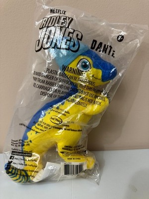 Just Play Ridley Jones Dante Plush Stuffed Animal Dinosaur Blue Yellow 8 inch