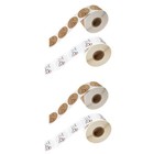  4 Rollen gebacken mit Liebe Cookie Taschen Etiketten Runder Klebstoff Backen