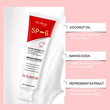 SP-6 Probiotic Whitening Toothpaste Brighten Oral Health 4-Packs US