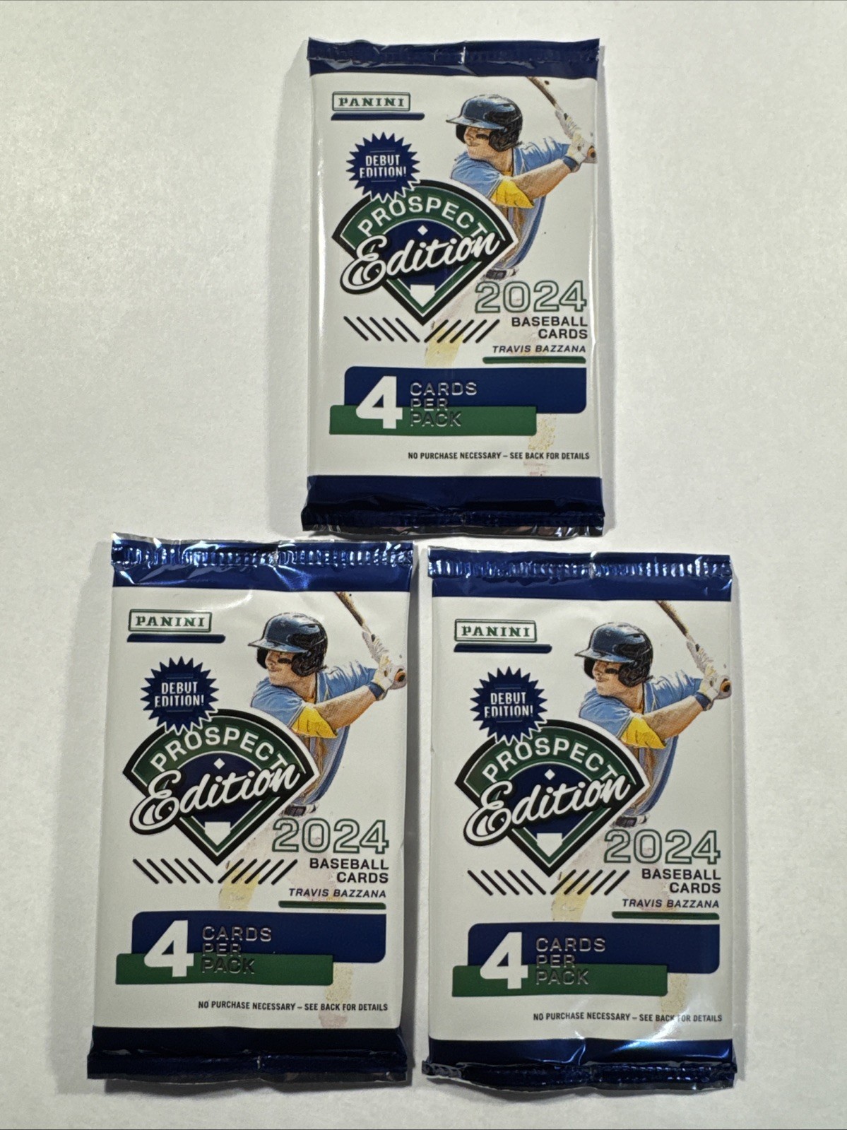 (3) 2024 Panini Prospect Edition Baseball Factory Sealed Pack LOT