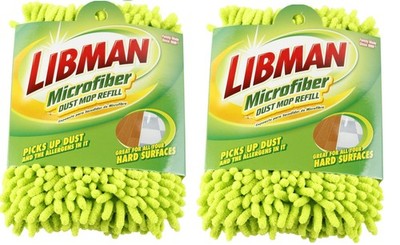 Libman 196 Microfiber Dust Mop Refill with Premium Microfiber Fingers, 18.75''...