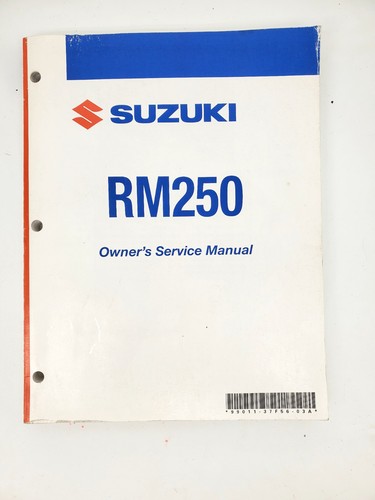2007 Suzuki 07 RM250 K7 Owner's Service Manual 99011-37F56-03A 2006 Print - Picture 2 of 9