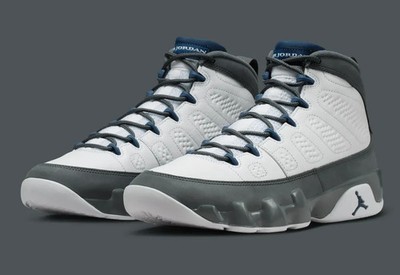 エアジョーダン Nike Air Jordan 9 Retro Shoes Flint Grey French Blue HV4794-100