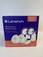 Lansinoh Thrive 2-in-1 Breast Pump 2-in-1 Hybrid Pump and Accessories NIB