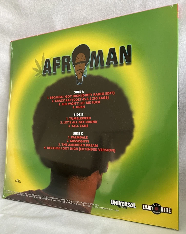 IN HAND!! Afroman The Good Times CANNABIS CLOUDY GREEN Vinyl LP (split Seam) - Изображение 4 из 4