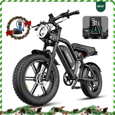 Hikeep Mountain ebike 1500W Peak  20" Fat Tire Electric Bike for Adults 48V/15Ah