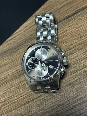 Hamilton Jazzmaster Chronograph Automatic Watch 42mm Mens wrist 17cm NB/NA