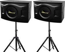 2000W 12" Professional Karaoke Speakers w/ Stands  Free Speaker Cables