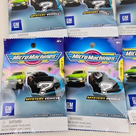 Micro Machines Mystery Vehicle Blind Bag 4 GM Lot of 6 bundle Diecast Miniature