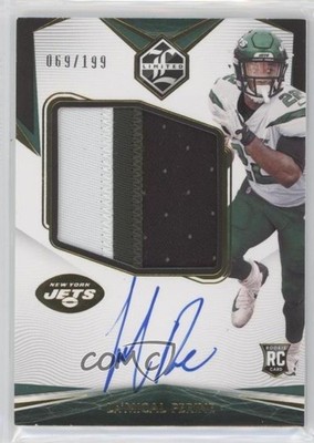 2020 Panini Limited Variation /199 La'Mical Perine RPA Rookie Patch Auto RC 0y69