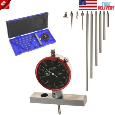 Precision Depth Gauge Dial Indicator 0-22'' Measuring Range, 0.0005'' Resolution