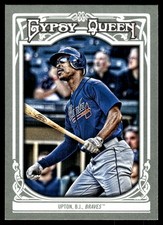 B.J. Upton 2013 Topps Gypsy Queen #342 Braves MLB READ FREE SHIP AutographDen