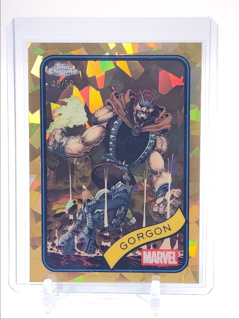GORGON 2025 TOPPS CHROME MARVEL SAPPHIRE GOLD REFRACTOR /50 Q3420