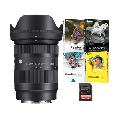 Sigma 28-70mm f/2.8 DG DN Contemporary Lens Sony E-Mount Bundle