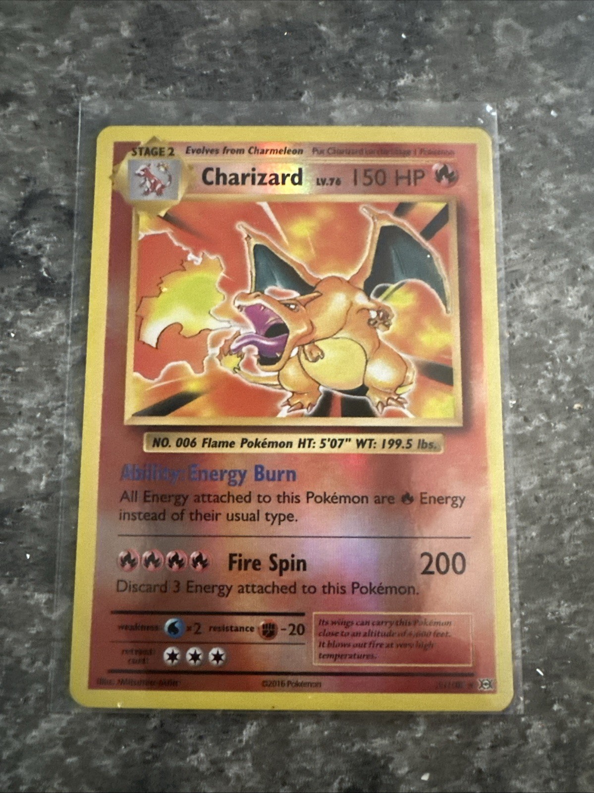 Charizard Holo Rare Reverse Holo XY - Evolutions 11/108 NM