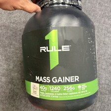 Rule 1 Mass Gainer 91.7oz 5.73lb 8 Servings Vanilla Creme 1240 Cal New