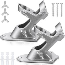 2 Pcs Flag Holder Flag Bracket Heavy Duty House Flag Pole Holder Bracket Alum...
