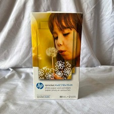 HP Sprocket Studio 4x6 Photo Paper and Cartridges 80 Sheets NEW HPISC80