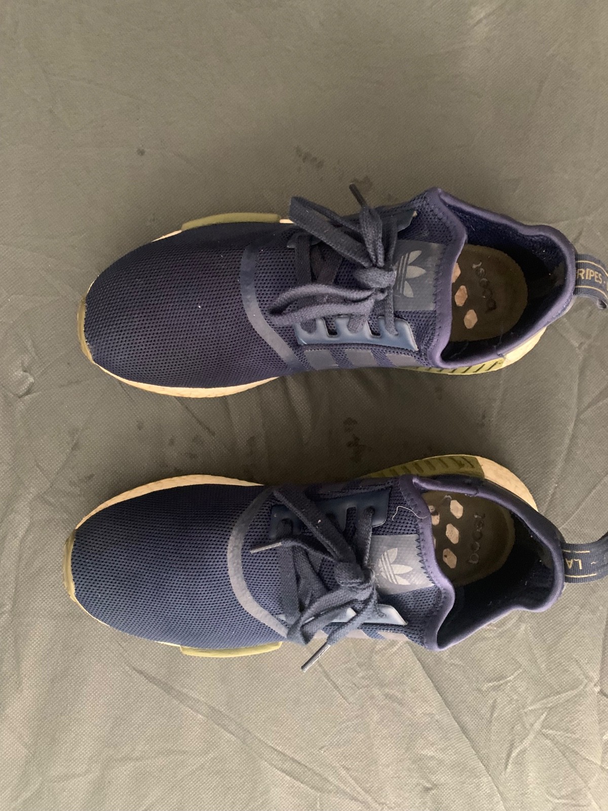 Adidas NMD R1 Boost, color : Blue, size 9.5, in good condition.  thumbnail 5