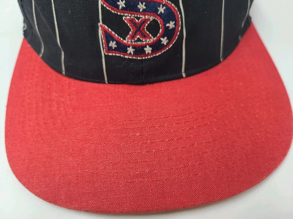 Vtg Chicago White Sox Pinstripe American Needle Cooperstown Fitted 7 1/4 Hat Cap - Image 4 of 4