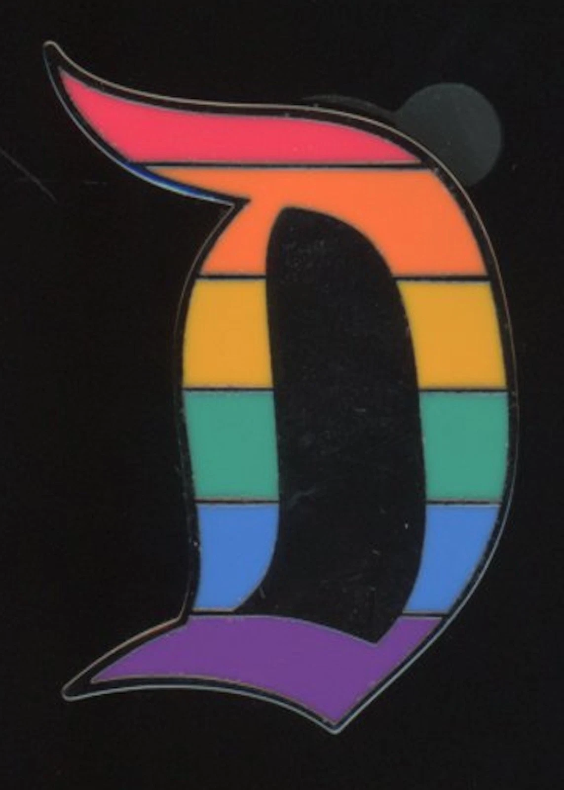 2024 DLR Disneyland D Logo Rainbow Disney Pin 165077