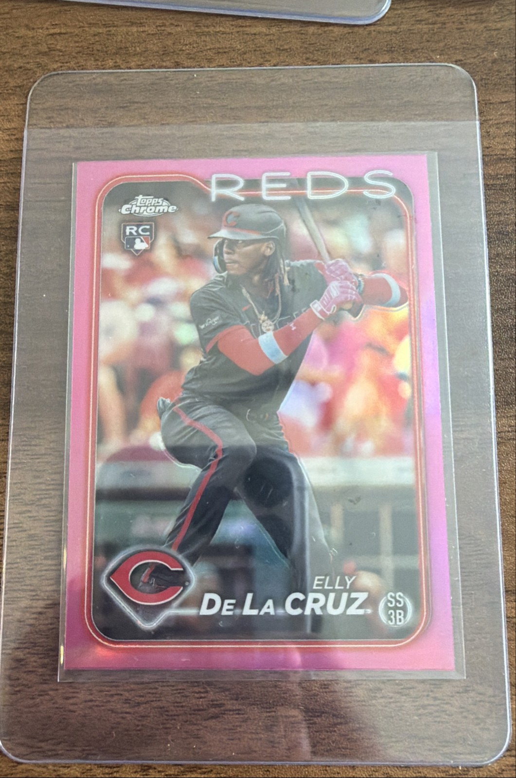 2024 Topps Chrome - Elly De La Cruz #44 Pink Refractor (RC)