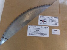 OTM 22" SAW BLADE 22 x 120 TC 32MM ARBOR, APPROX 50% LIFE LEFT, 1 CHIPPED TIP