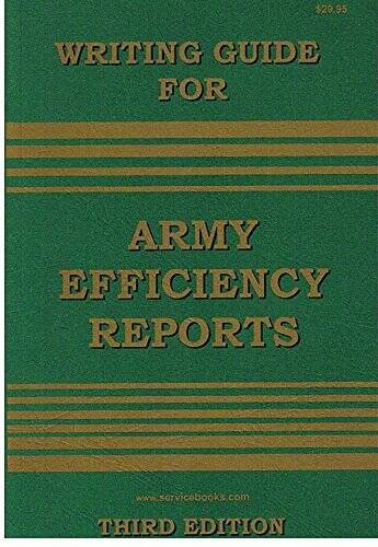 Writing Guide for Army Efficiency Reports - Paperback - ACCEPTABLE ...